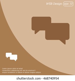 Web icon. Dialog