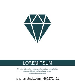 Web icon. Diamond