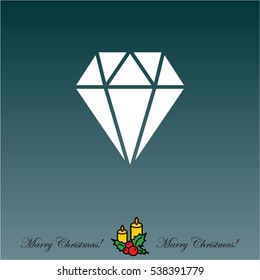 Web icon. Diamond