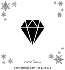 Web icon. Diamond