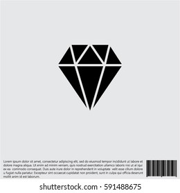 Web icon. Diamond