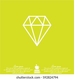 Web icon. Diamond
