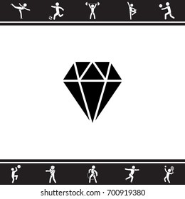 Web icon. Diamond