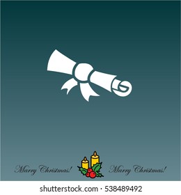 Web icon. Diploma