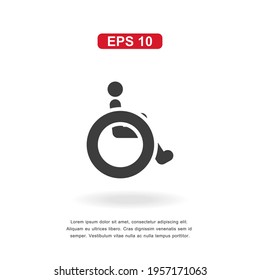 web icon disabled sign isolated on white background. Simple vector illustration.