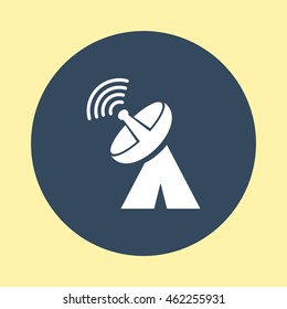 Web Icon of Dish Antenna.