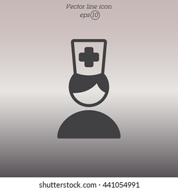Web icon. Doctor