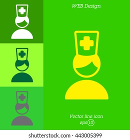 Web icon. Doctor