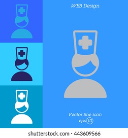 Web icon. Doctor