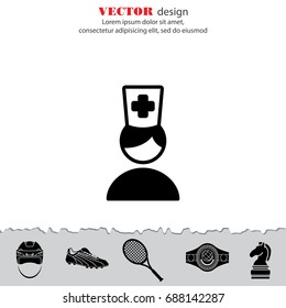 Web icon. Doctor. vector illustration