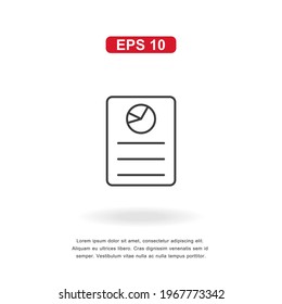 web icon document sign isolated on white background. Simple vector illustration.