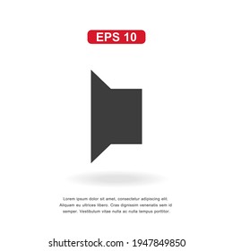 símbolo de la puerta del icono web aislado en fondo blanco. Ilustración vectorial simple.