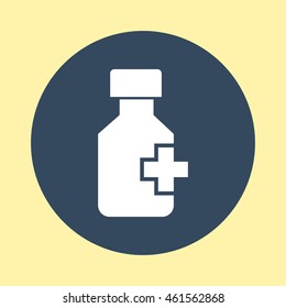 Web Icon of Drug Bottle.