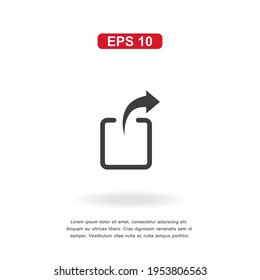 web icon External link sign isolated on white background. Simple vector illustration.