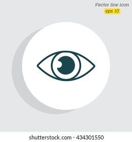 Web icon. Eye
