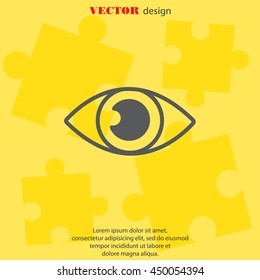 Web icon. Eye