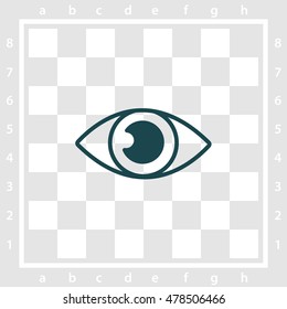 Web icon. Eye