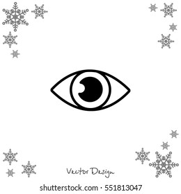 Web icon. Eye