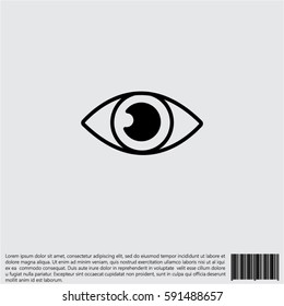 Web icon. Eye