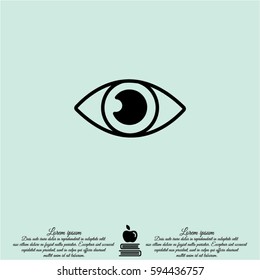 Web icon. Eye