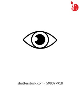 Web icon. Eye. vector illustration