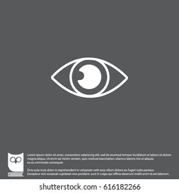 Web icon. Eye. vector illustration