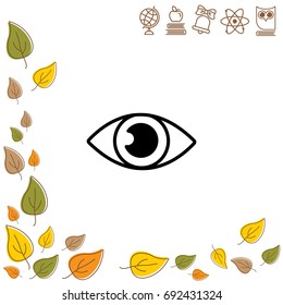 Web icon. Eye. vector illustration