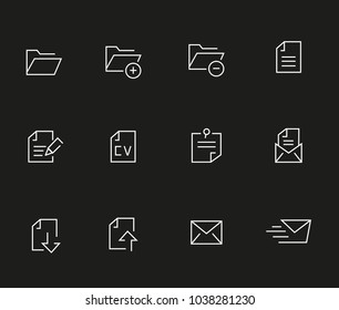 web icon file modern icon set
