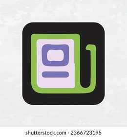 Web Icon with Finance Symbol Art