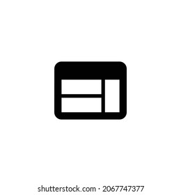 Icono de web. Diseño de estilo plano aislado en un fondo blanco. Ilustración del vector