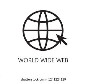 Web icon flat world icon 