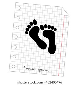 Web icon. Foot