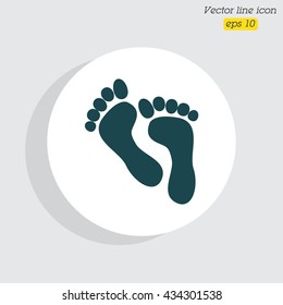 Web icon. Foot