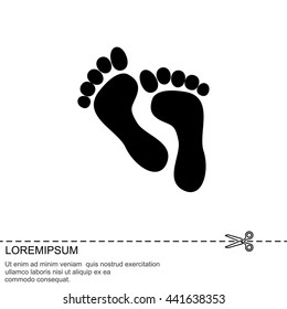 Web icon. Foot