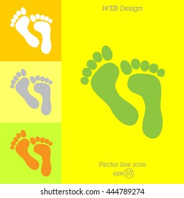Web icon. Foot