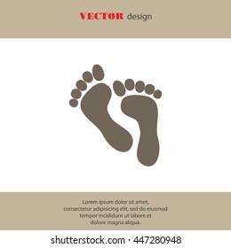 Web icon. Foot