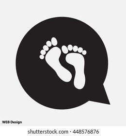 Web icon. Foot
