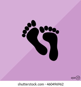Web icon. Foot
