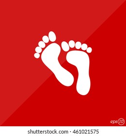 Web icon. Foot