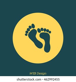 Web icon. Foot
