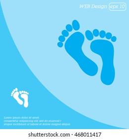 Web icon. Foot