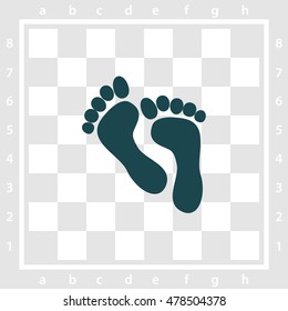 Web icon. Foot
