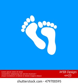 Web icon. Foot