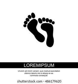Web icon. Foot