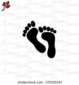 Web icon. Foot