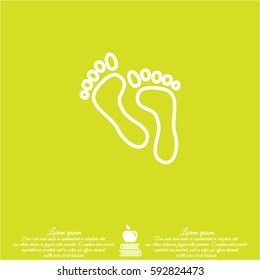 Web icon. Foot