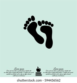 Web icon. Foot