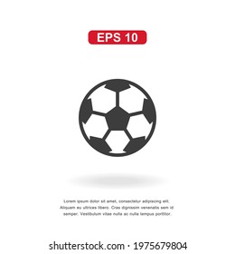 web icon football sign isolated on white background. Simple vector illustration.