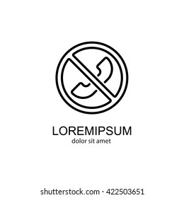 Web icon. Forbidden call, Calls banned