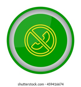Web icon. Forbidden call, Calls banned